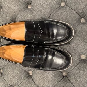 Thursday Boot Company Black Leather Loafers Size9